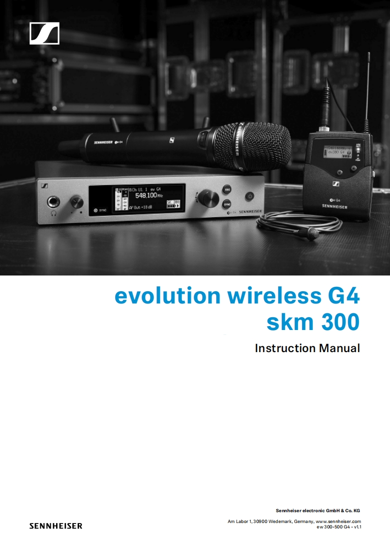 sennheiserSKM300G4操作说明书手册