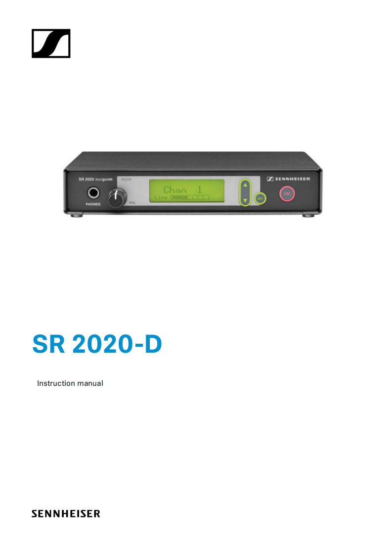 sennheiserSR2020D操作说明书手册