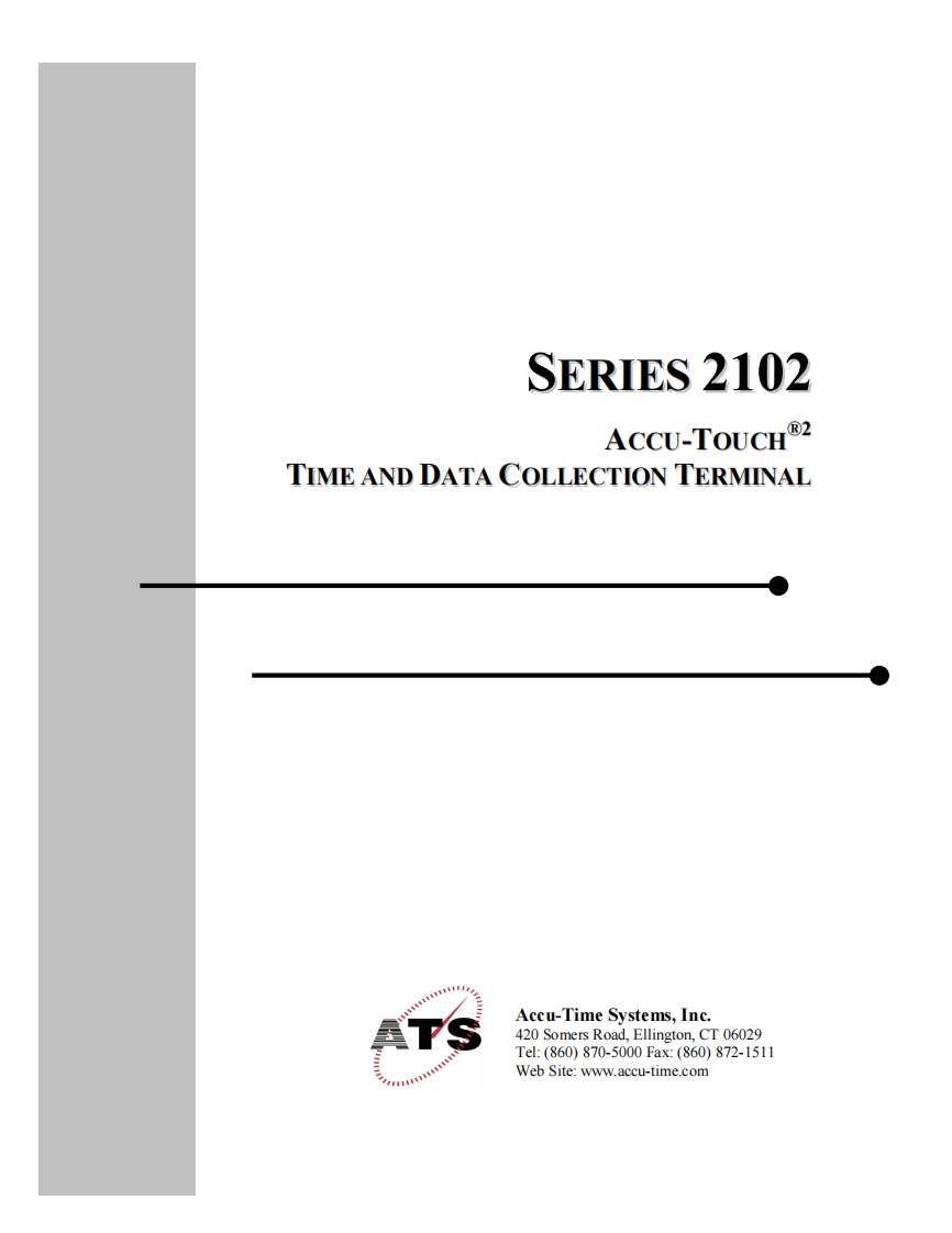 series_2102_user_manual操作说明书手册