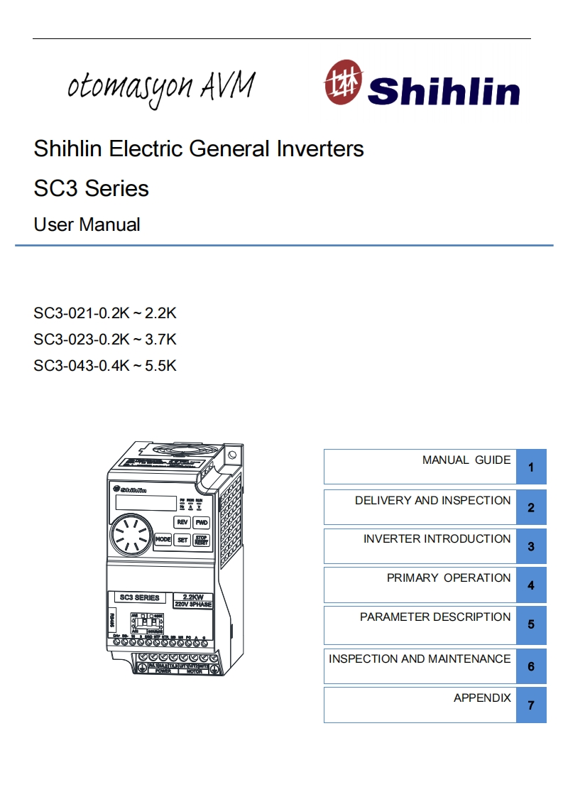 shihlin-inverter-sc3-操作说明书手册-en
