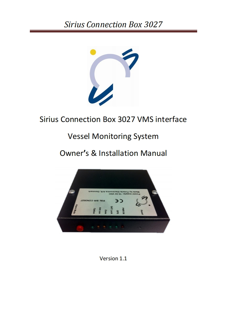 sirius-3027-connection-box-sat-c-with-indicators-vms-owners-_-安装说明书手册-1-1-for-sircon