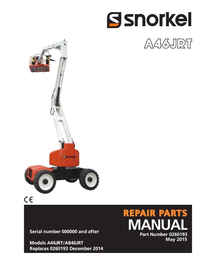 snorkel-a46jrt维修与零部件说明书手册