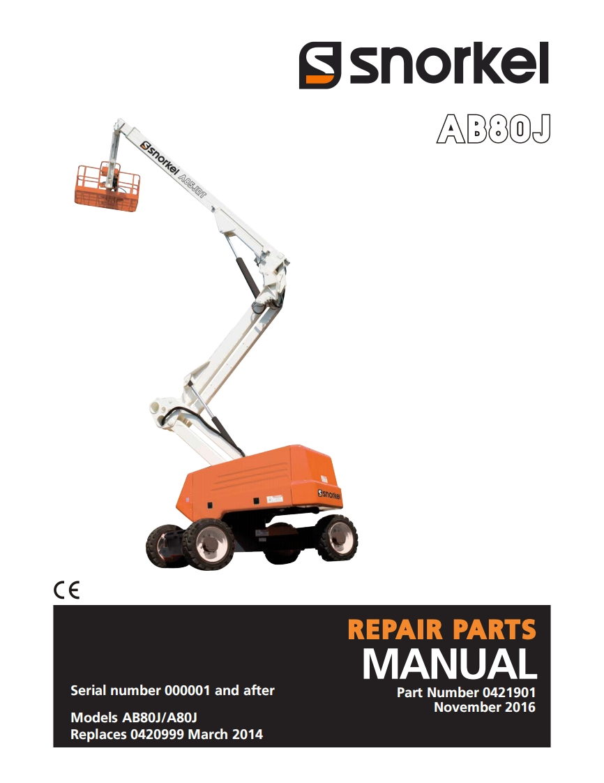 snorkel-ab80j维修与零部件说明书手册