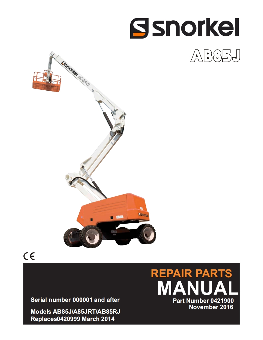 snorkel-ab85j维修与零部件说明书手册
