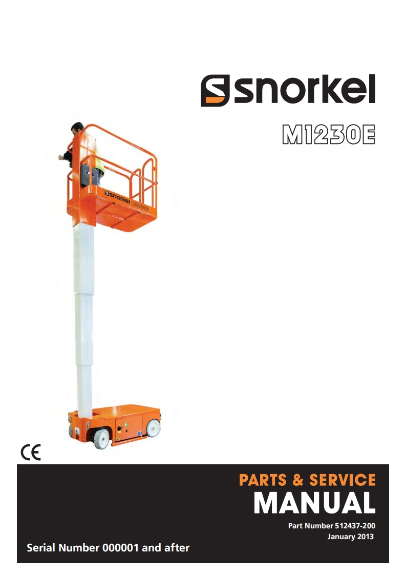 snorkel-m1230e__sn_000001after维修与零部件说明书手册