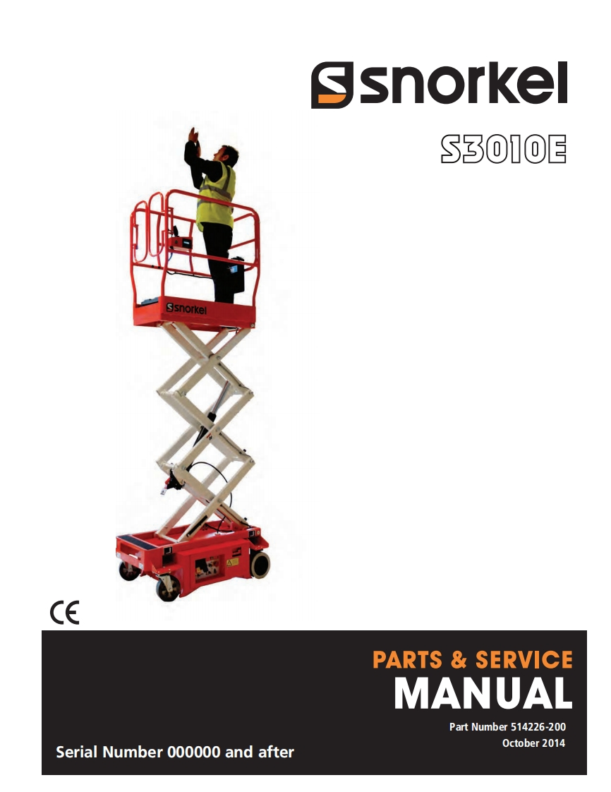 snorkel-s3010e维修与零部件说明书手册