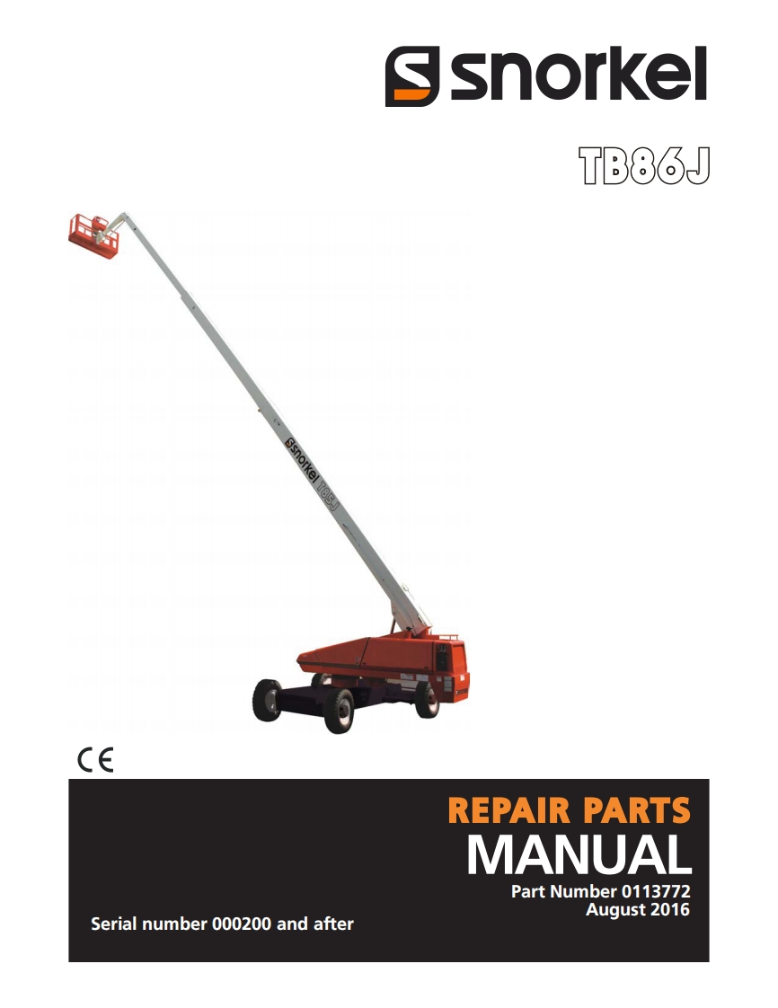 snorkel-tb86j__sn_000200after维修与零部件说明书手册