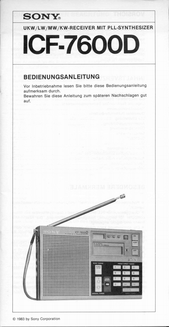 sony--icf-7600d--操作说明书手册--ID15874