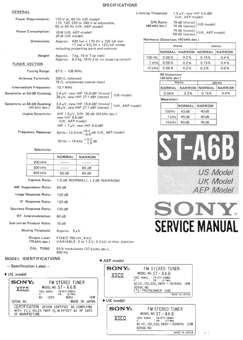 sony--st-a6b--维修电器原理图手册--ID15910