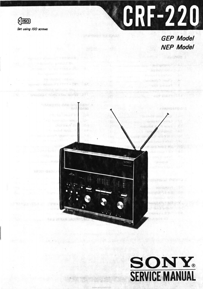 sony-crf-220-维修说明书手册