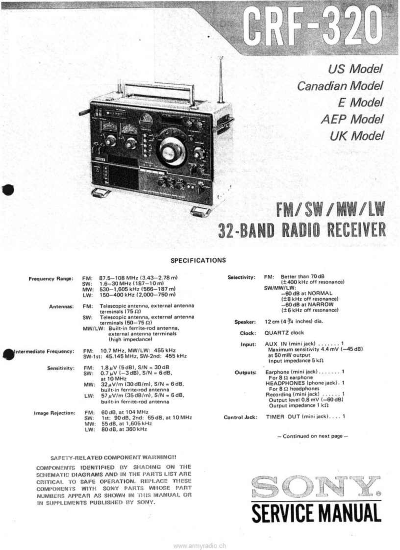 sony-crf-320-维修说明书手册