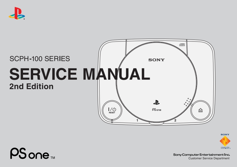 sony-ps1-scph-100_series_service_manual维修说明书手册电器原理图_2nd_ed