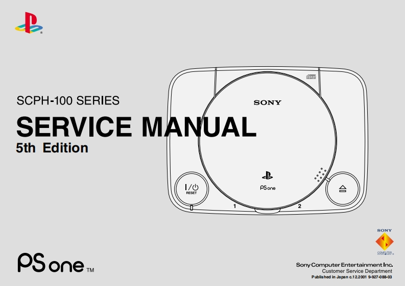 sony-ps1-scph-100_series_维修说明书手册电器原理图_5th_ed