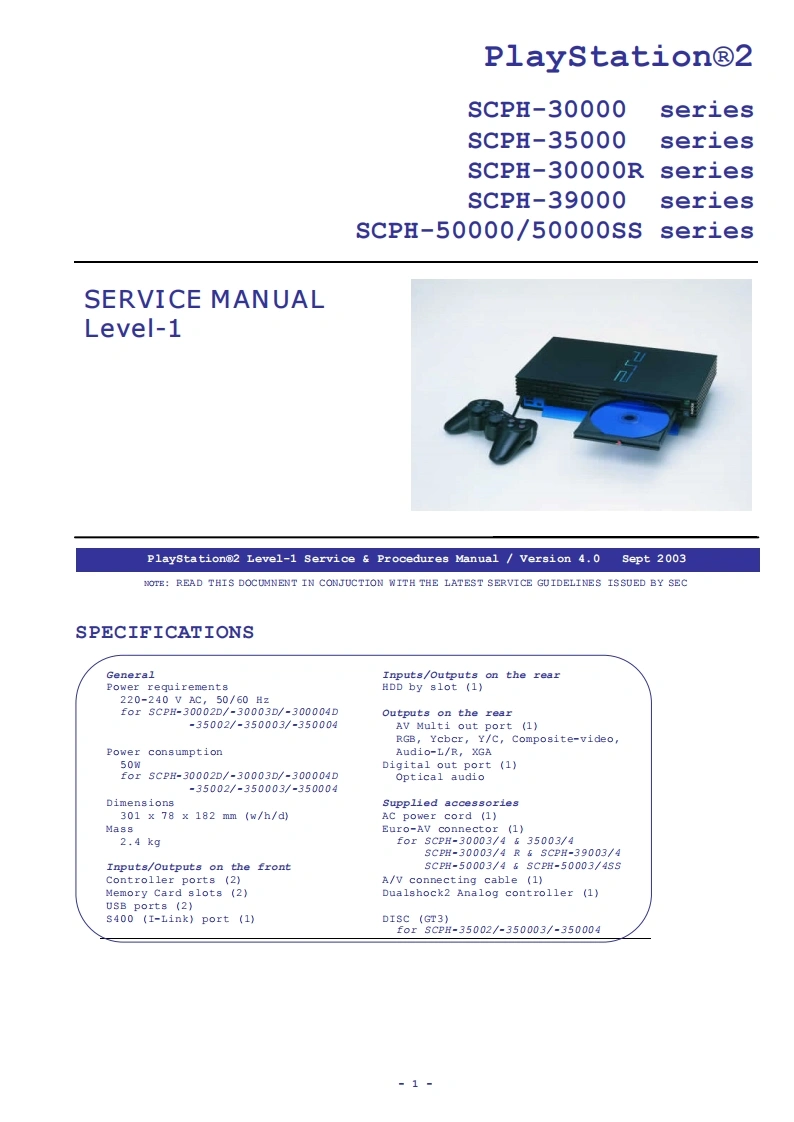 sony-ps2-level-1-service_and_procedures_v4