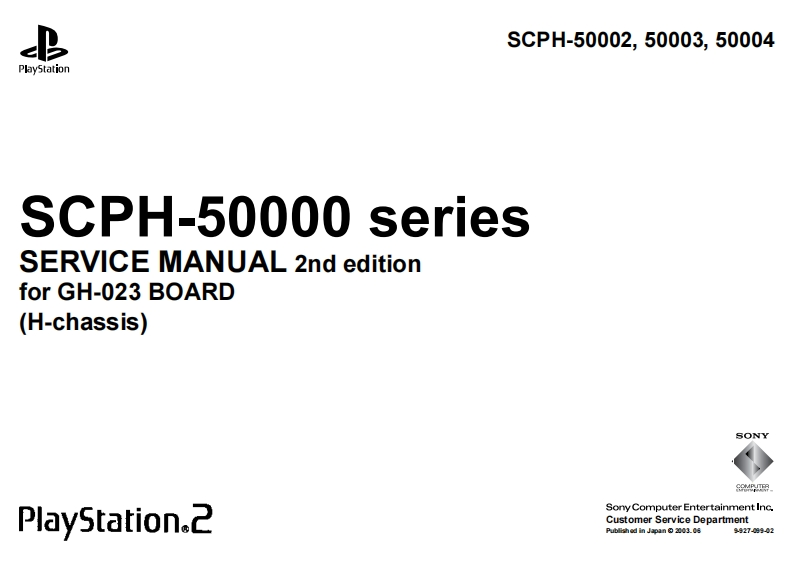 sony-ps2-scph-50000_series_service_manual维修说明书手册电器原理图