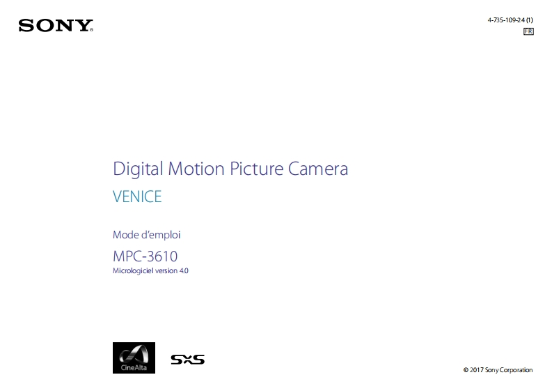 sony-venice-manuel使用说明书手册