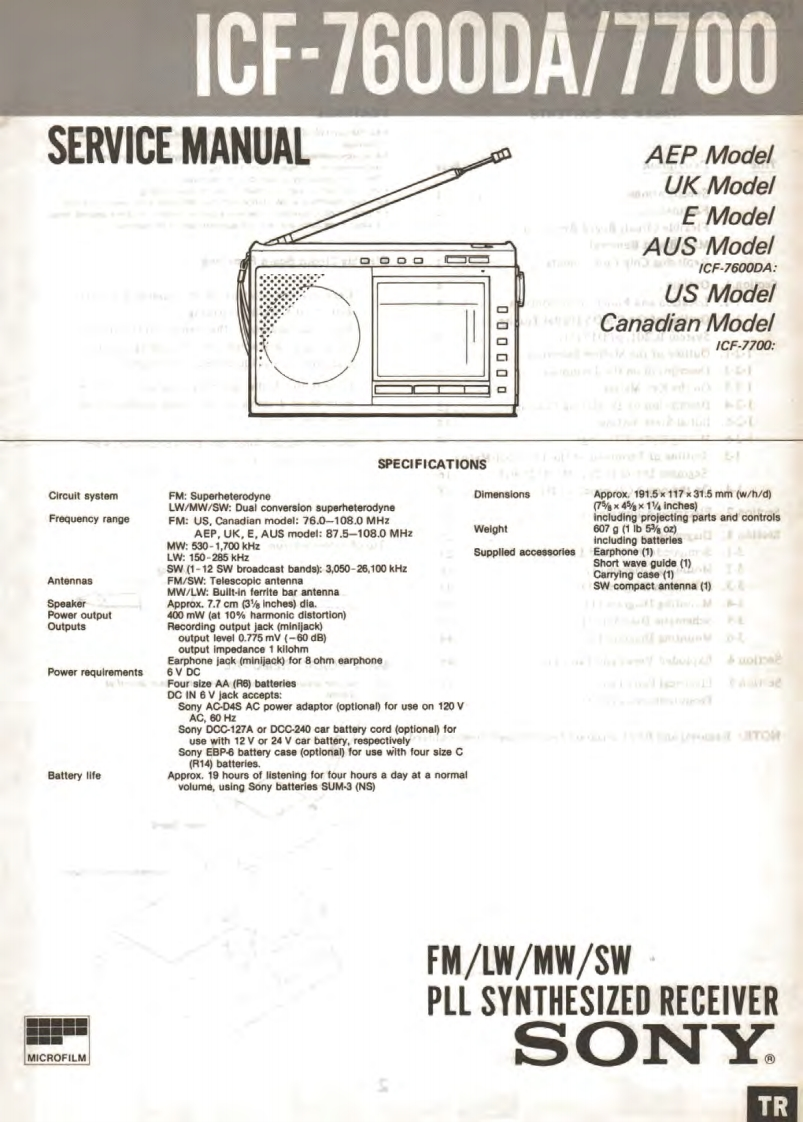 sony_icf-7600da_7700_serv维修手册含电器原理图ice_en