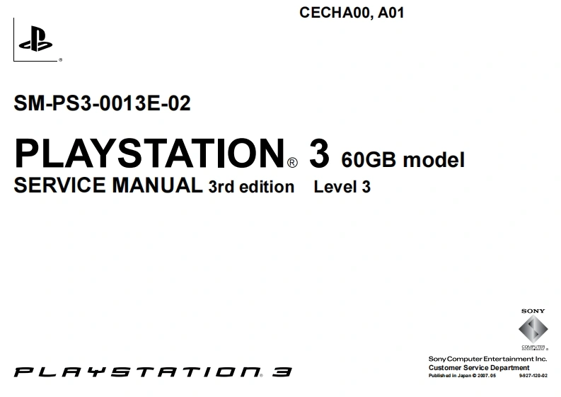 sony_playstation3_维修说明书手册电器原理图