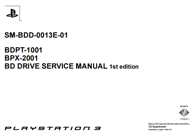 sony_ps3_bd_service_manual维修说明书手册电器原理图
