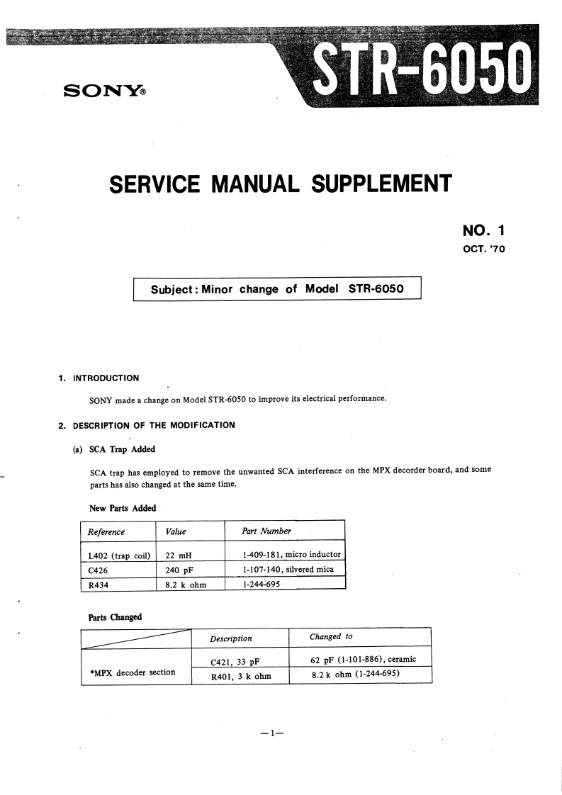 sony_str-6050_service_s维修电器原理图