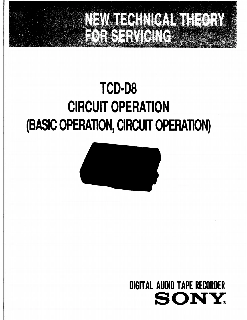 sony_tcd-d8-service-manual维修手册