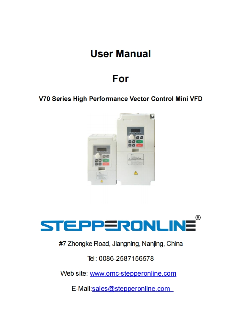 stepperonline-v70使用说明书手册