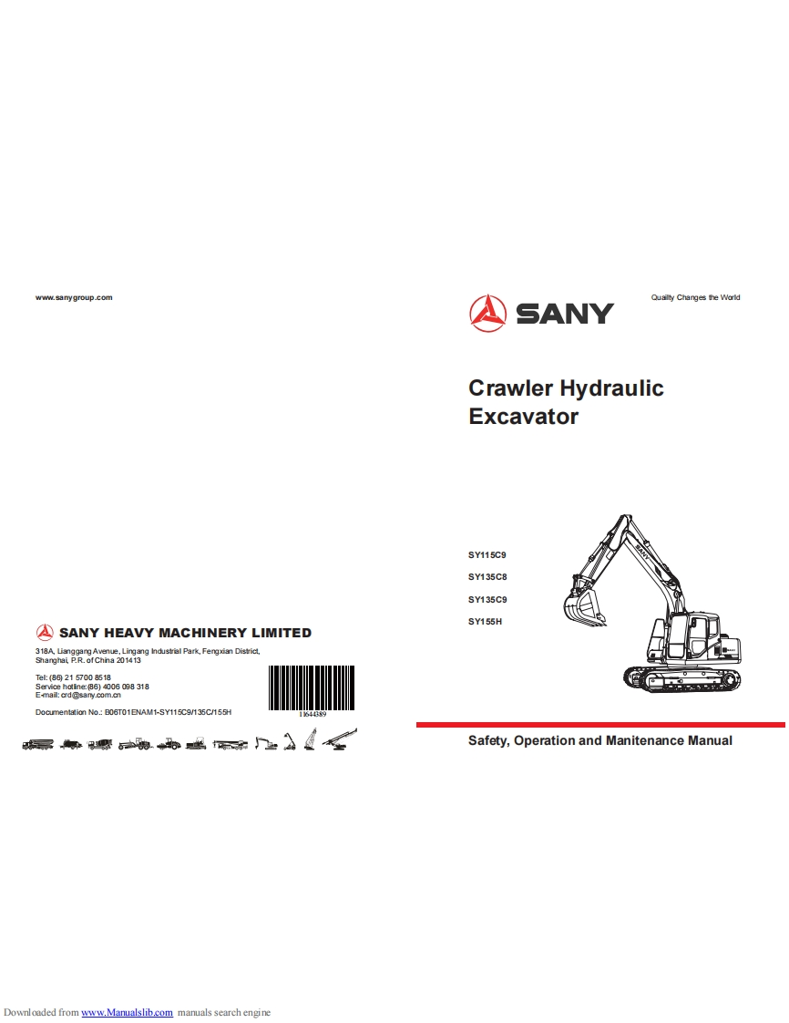 sy115c9操作与维护手册