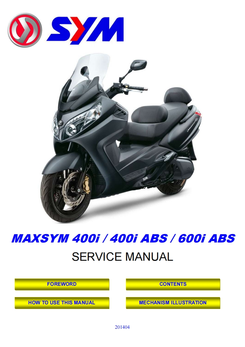 sym-LX40-LX60-EN摩托车维修手册