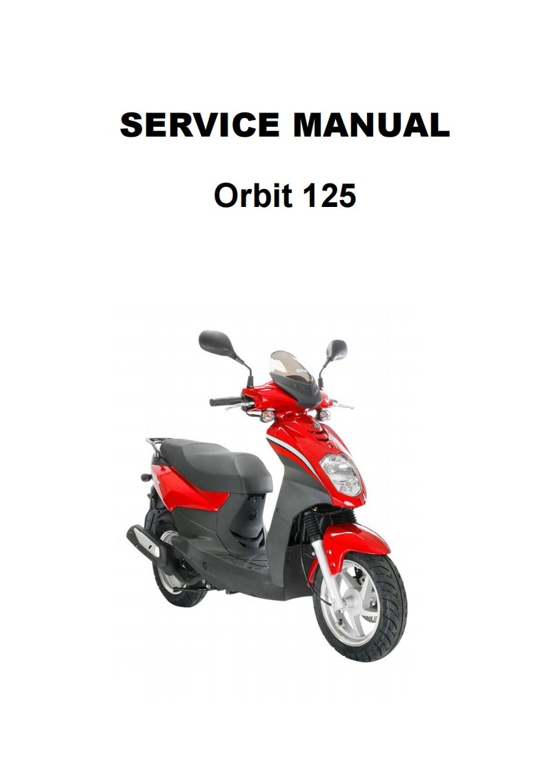 sym-Orbit125摩托车维修手册