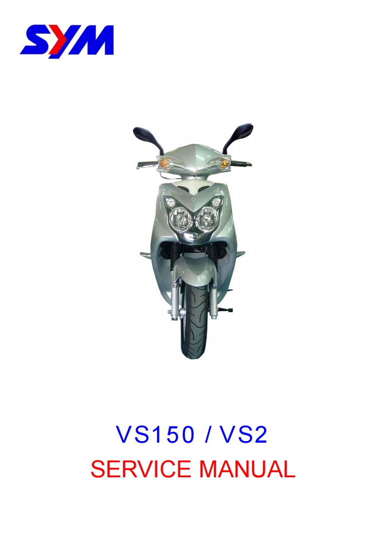 sym-vs125摩托车维修手册