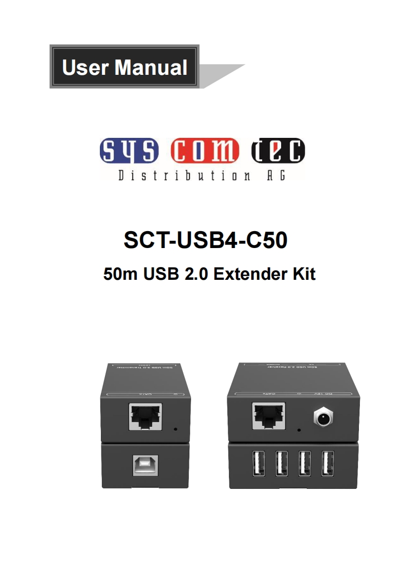 syscomtec-SCT-USB4-C50-操作说明书手册-v1.2