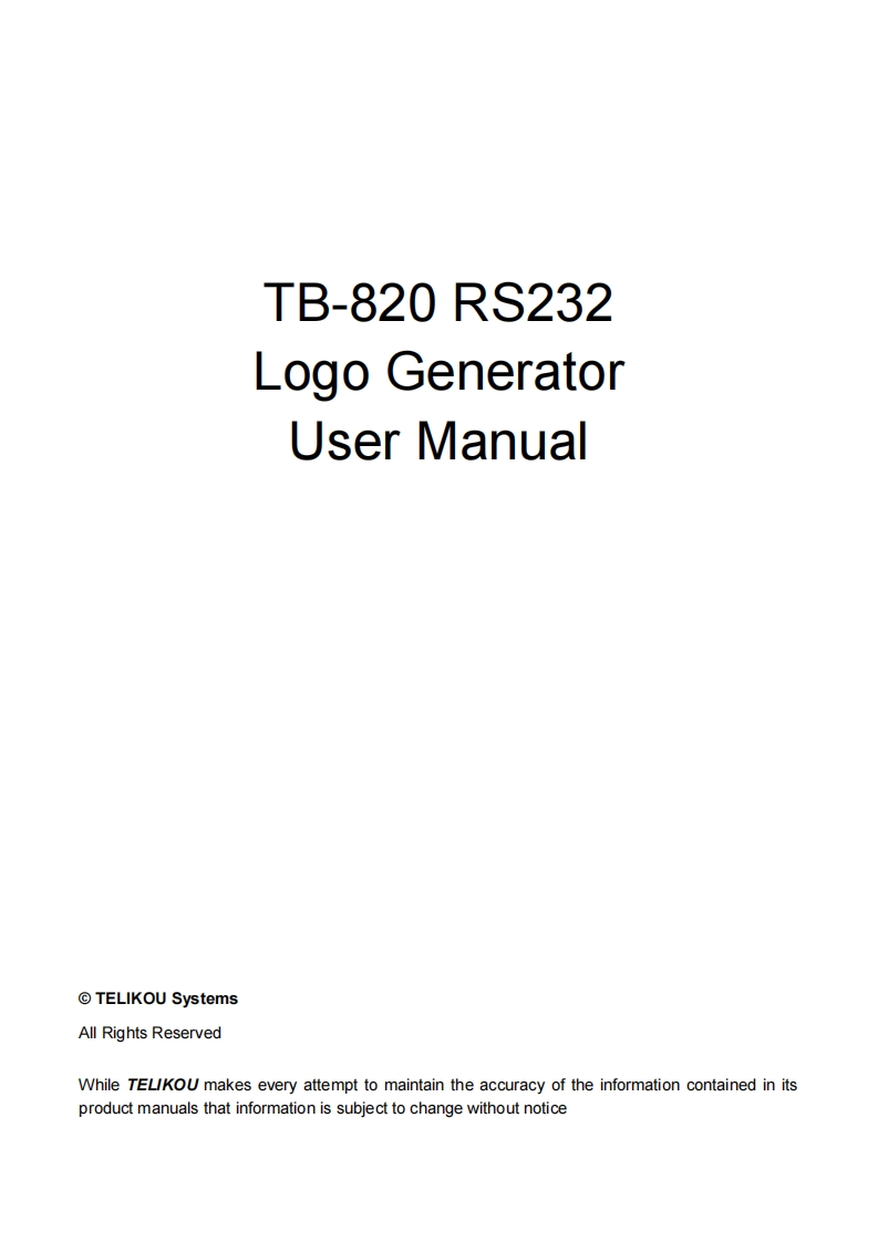tb-820_user_操作说明书手册