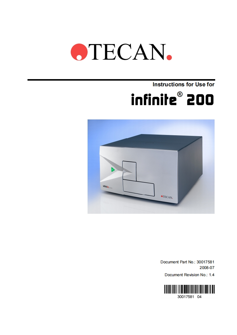 tecan-infinite200-microplate-reader_操作说明书手册-for-use