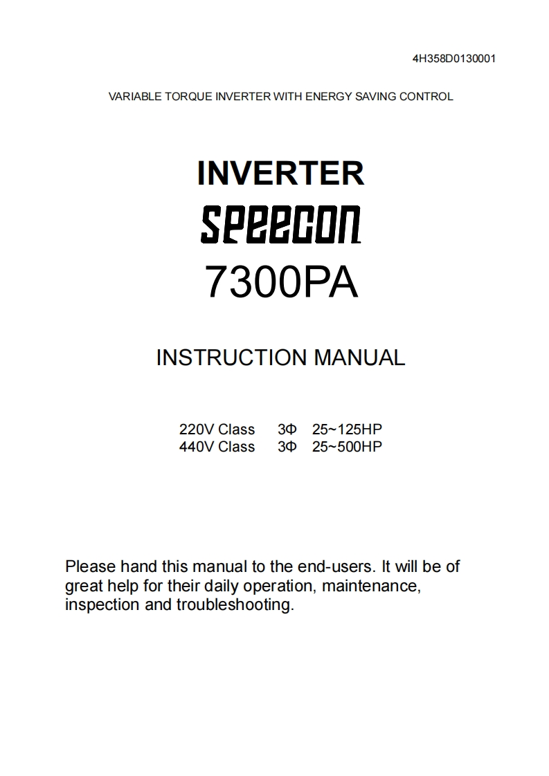teco-inverter-7300pa-操作说明书手册-en