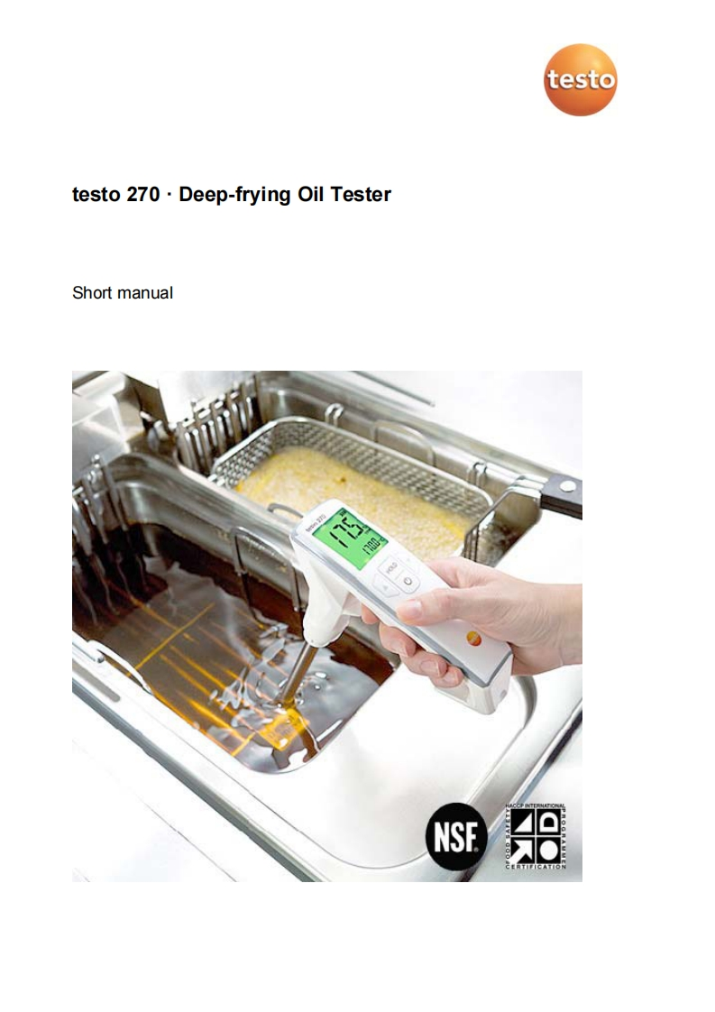 testo-270-Short-手册说明书指南