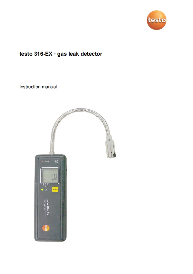 testo-316-ex-instruction-调试手册说明书指南
