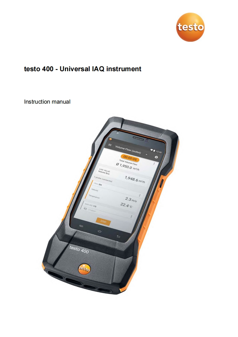 testo-400-使用说明书手册uction-手册说明书指南