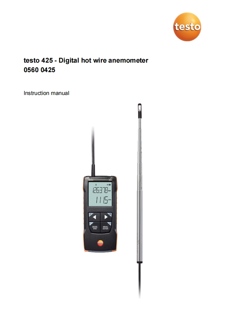 testo-425-instruction-调试手册说明书指南-us