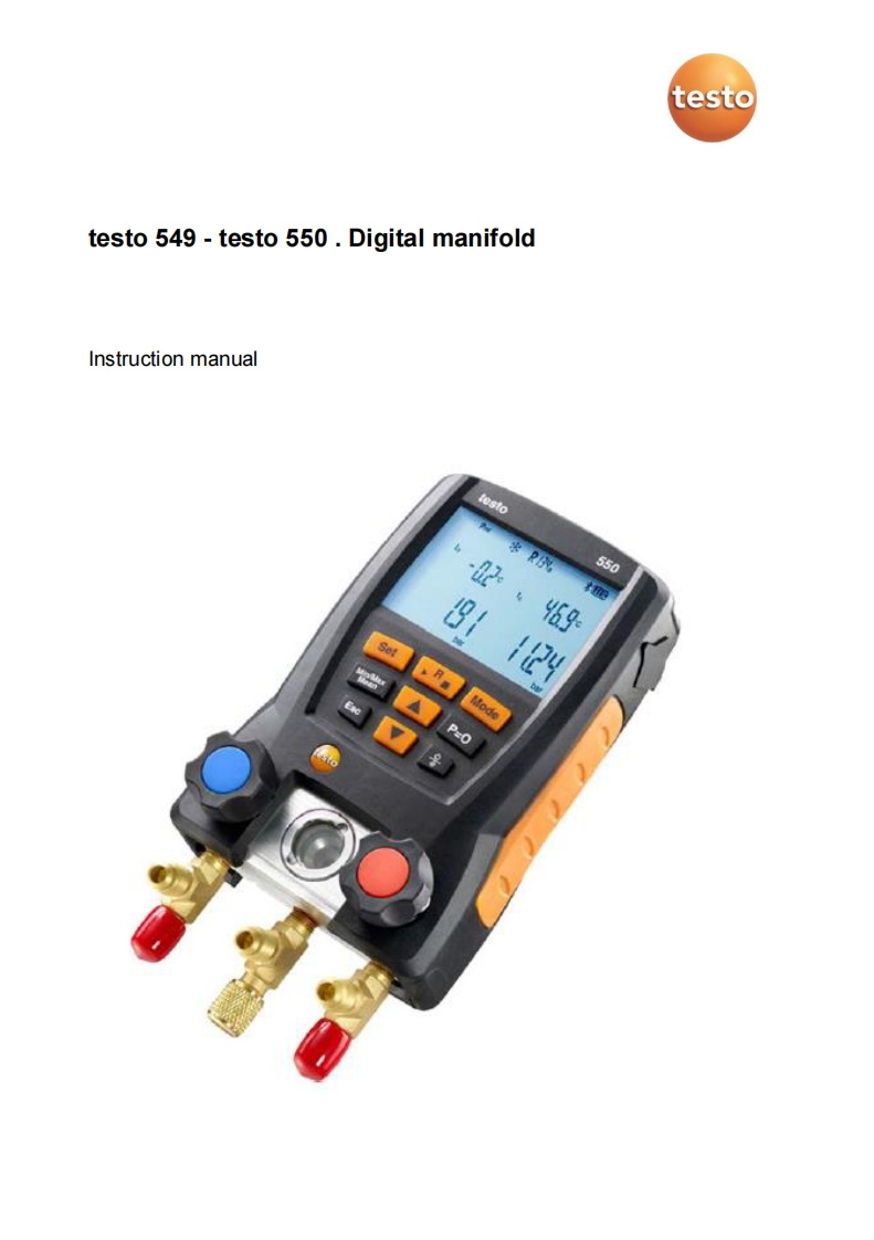 testo-549_使用说明书手册uction-手册说明书指南