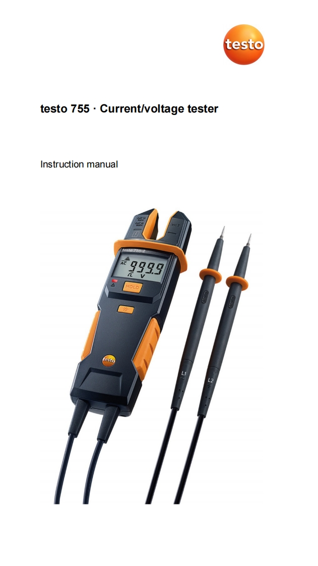 testo-755-用户操作说明书手册