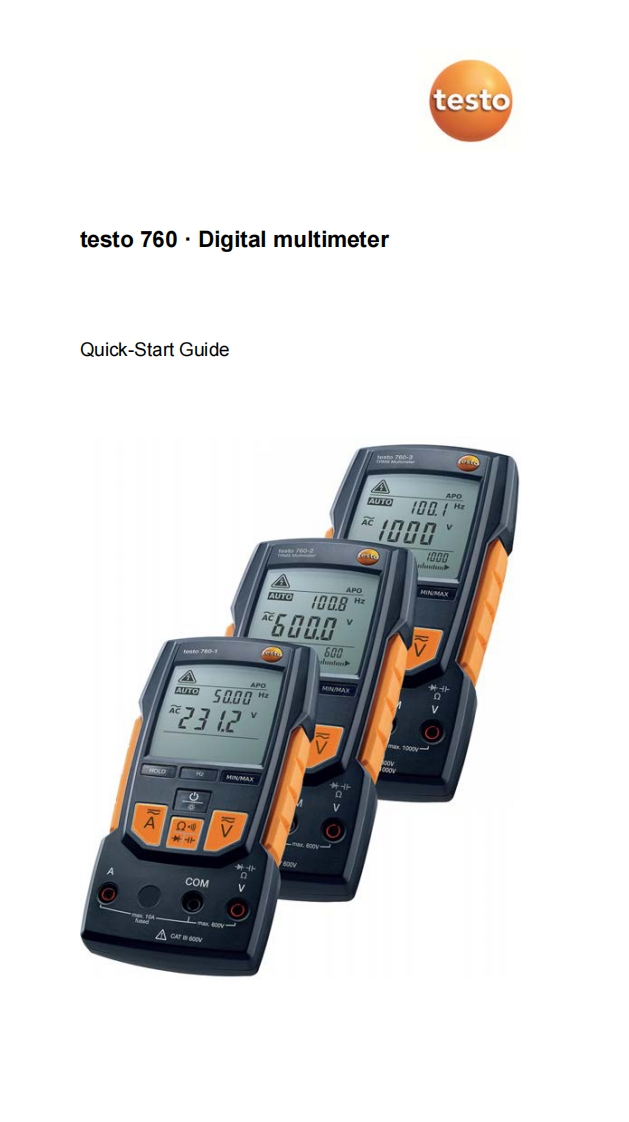 testo-760-简明操作说明书手册
