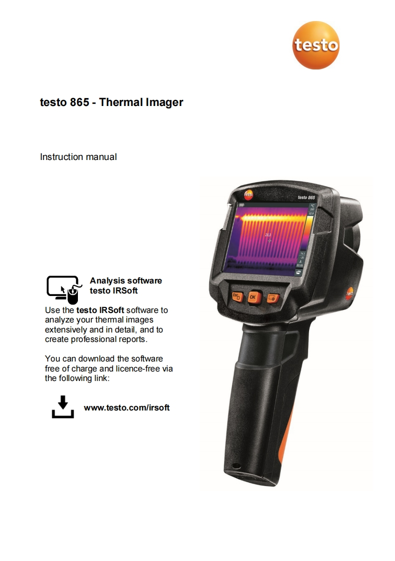 testo-865-用户操作说明书手册