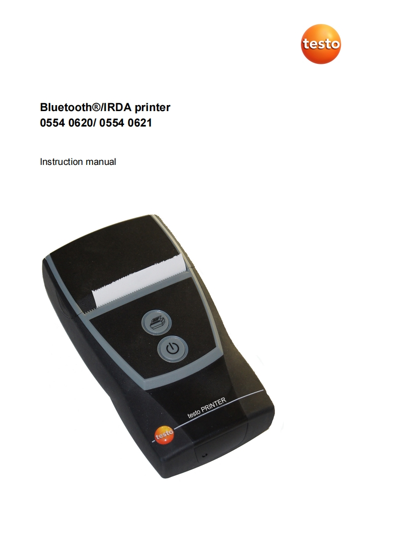 testo-BluetoothIRDA-printer-使用说明书手册uction-手册说明书指南