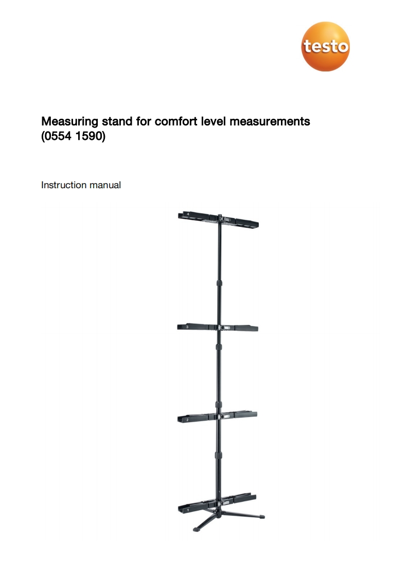 testo-Measuring-Stand-0554-1590-使用说明书手册uction-手册说明书指南