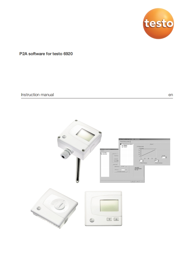 testo-P2A-Software-for-testo-6920-用户操作说明书手册