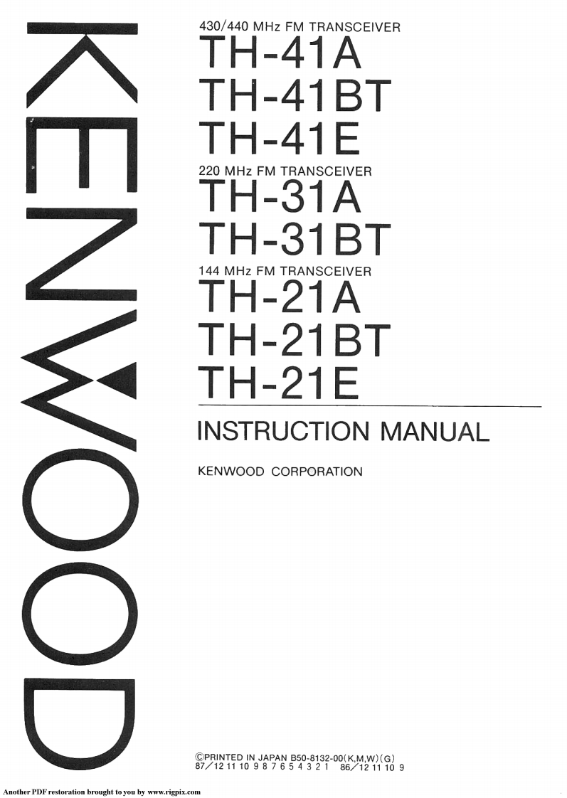th-x1-series_使用说明书手册
