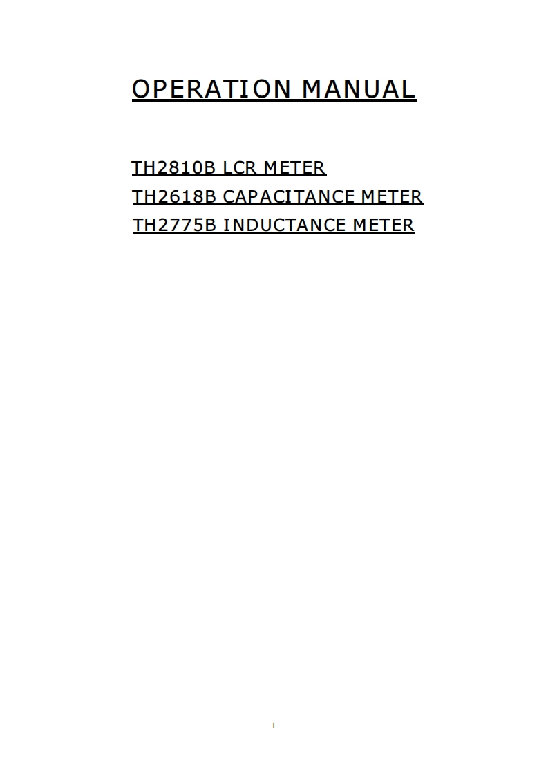 th2775b-操作说明书手册