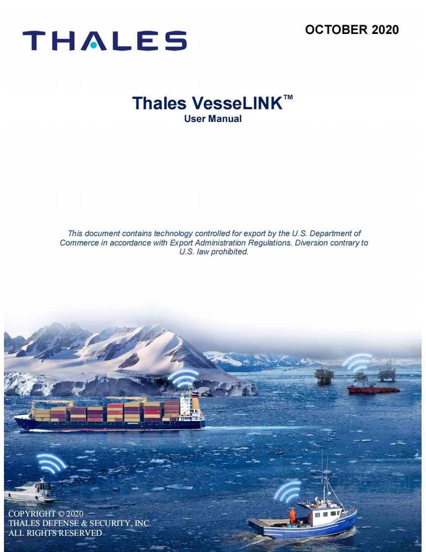 thales-vesselink-200-操作说明书手册