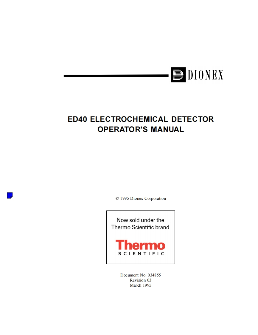 thermo-dionex-ed40-electrochemical-detector_操作说明书手册