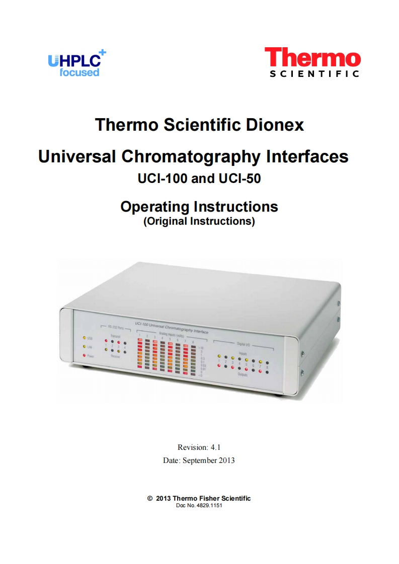 thermo-dionex-uci50-uci100_operating-操作说明书手册